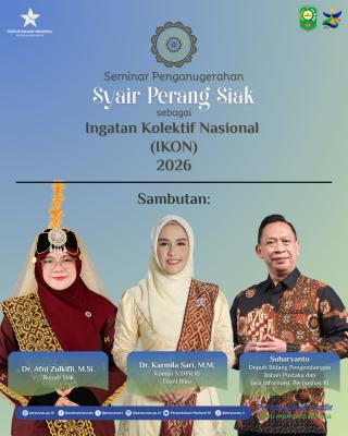 Syair Perang Siak Diangkat Jadi Ingatan Kolektif Nasional, Pemkab Siak Gelar Seminar Sejarah Melayu