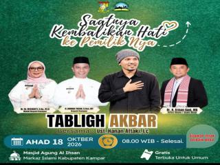 Ustaz Hanan Attaki Hadir di Bangkinang, Tabligh Akbar Masjid Al-Ihsan Jadi Momentum Perkuat Iman