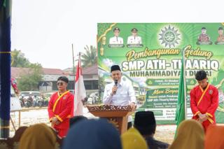 Habiskan Anggaran Rp11 Miliar, SMP Ath-Thaariq Muhammadiyah Dumai Mulai Dibangun