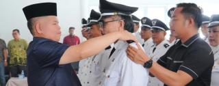 Lantik 57 Pj Kades, Pemkab Kuansing Ingatkan Dana Desa Jangan Sampai Menyimpang