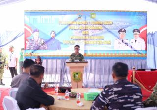 Perkuat Keamanan Pesisir, Danlanal Dumai dan Bupati Asmar Resmikan Dapur Posal Selatpanjang
